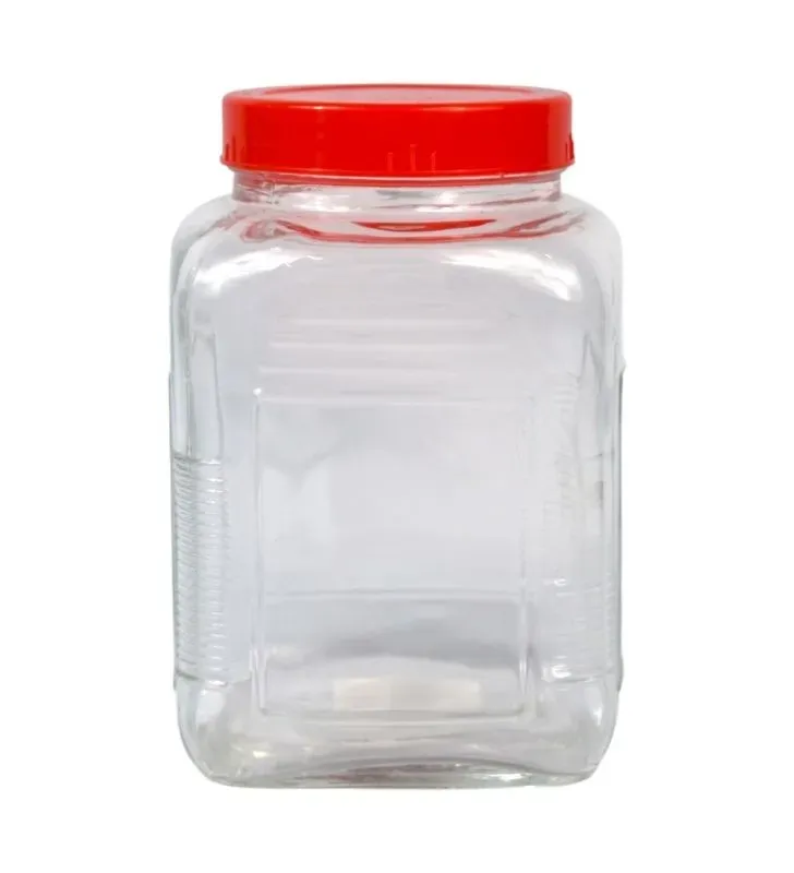 Frasco Cuadrado BH ES005-1.9 – 1.9 L Vidrio Transparente