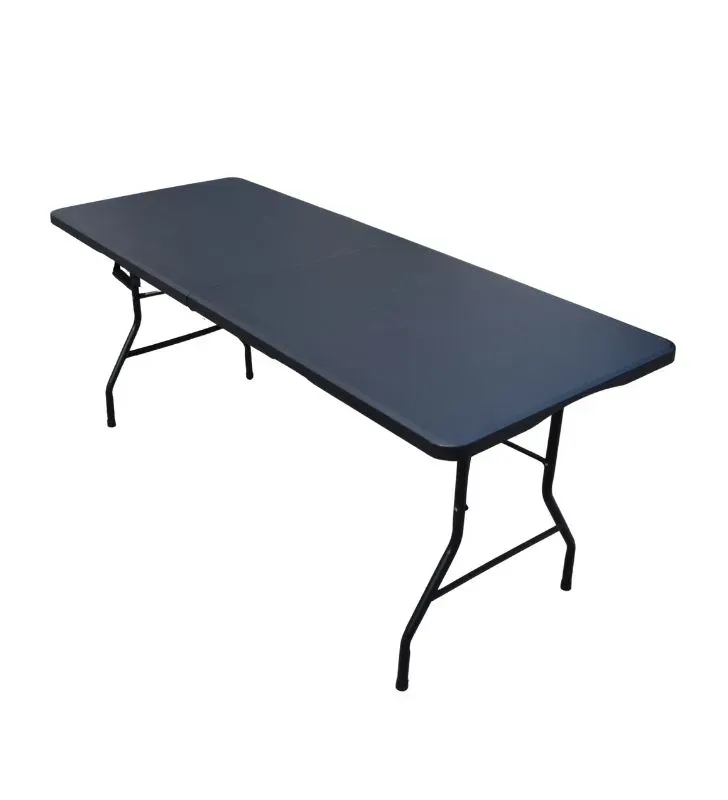 Mesa Plegable 1.8 m Negra – BH Cristalería y Regalos (HG40C1)