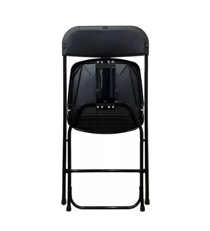 Silla de Plástico Plegable Negra – BH Cristalería y Regalos (HG134C1)