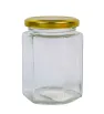 Frasco BH CR6C40 – 280 ml Frasco Hexagonal con Tapa Dorada