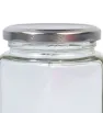 Frasco de Vidrio 380 ml con Tapa Plateada Transparente – BH Cristalería y Regalos