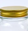 Frasco de Vidrio 150 ml con Tapa Dorada – BH Cristalería y Regalos
