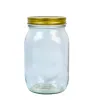 Frasco de Vidrio 1000 ml con Tapa Dorada – BH Cristalería y Regalos
