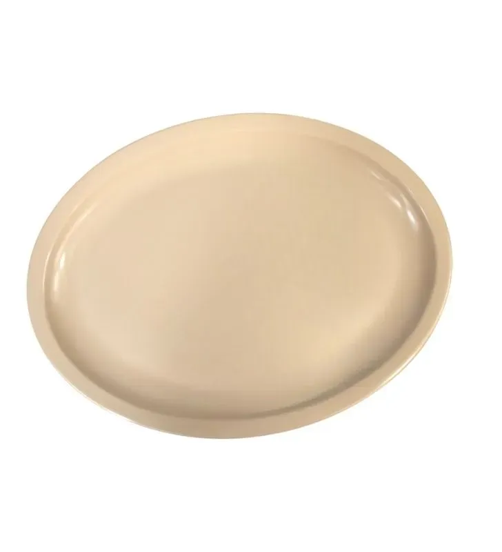Plato Ovalado Tavola 13.5″ Beige – Melamina Modelo 80722