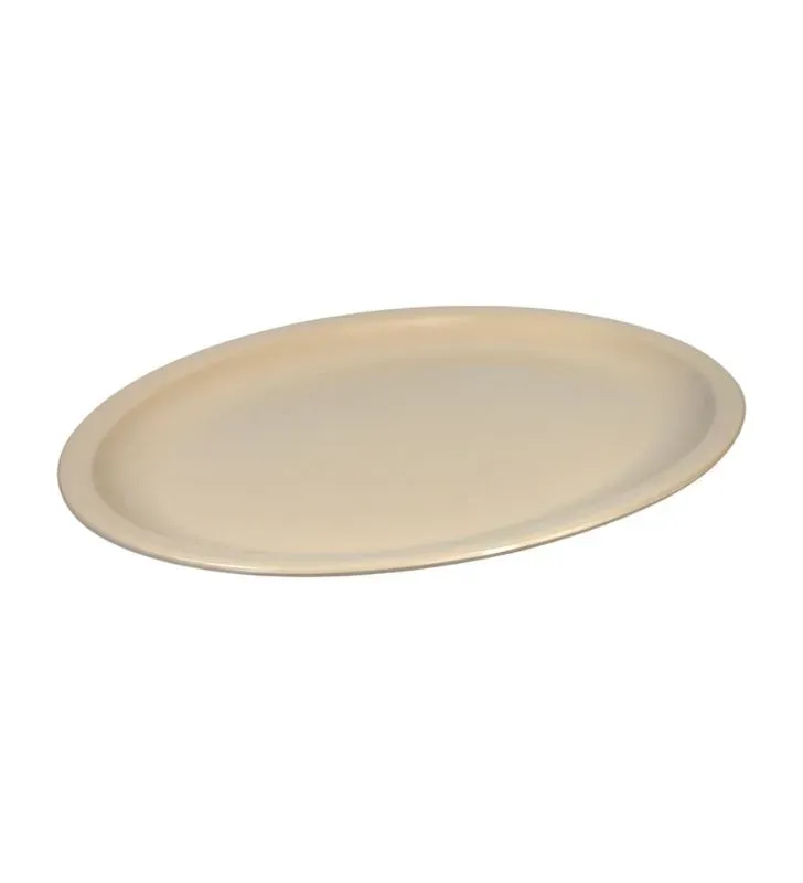 Plato Ovalado Tavola 13.5″ Beige – Melamina Modelo 80722