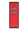 Mueble Organizador ADIGE 14 Italhome – Negro, 4 cajones + puerta