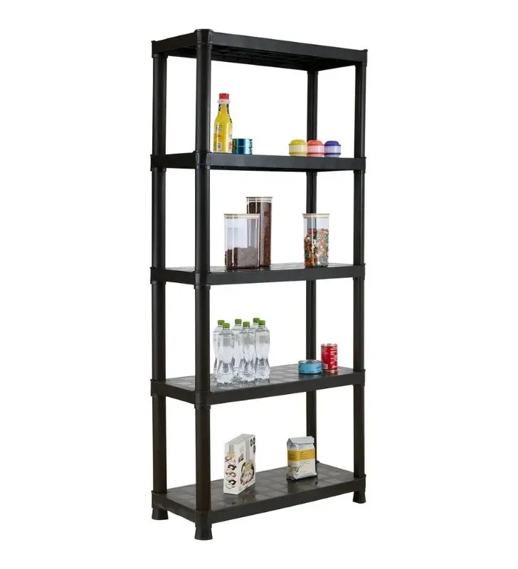 Rack Pesado 5 Niveles Italhome – Estante Negro Multiuso