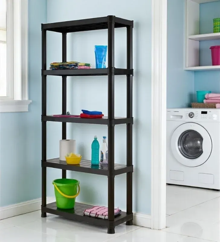 Rack Pesado 5 Niveles Italhome – Estante Negro Multiuso
