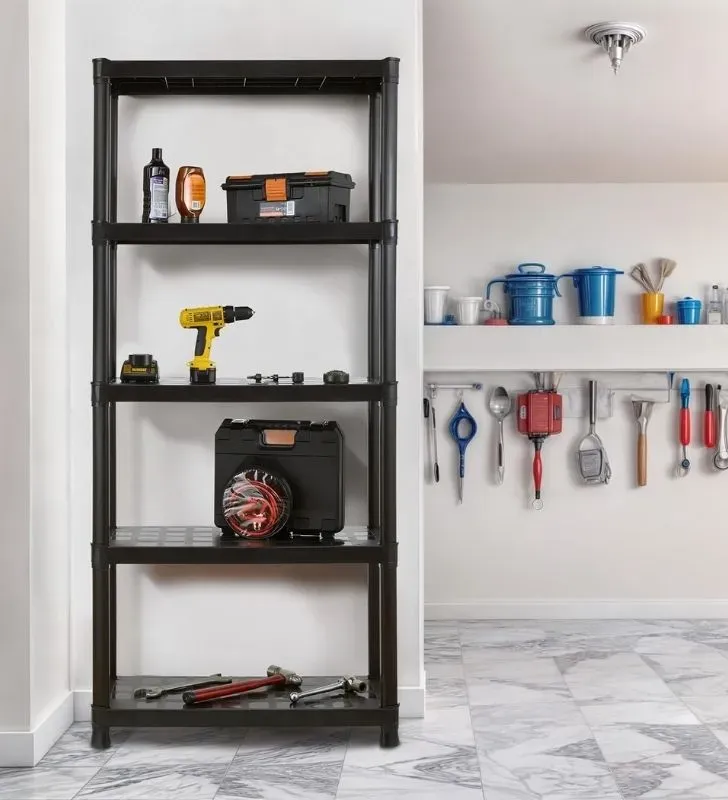 Rack Pesado 5 Niveles Italhome – Estante Negro Multiuso