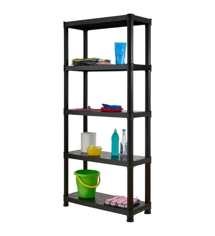 Rack Pesado 5 Niveles Italhome – Estante Negro Multiuso