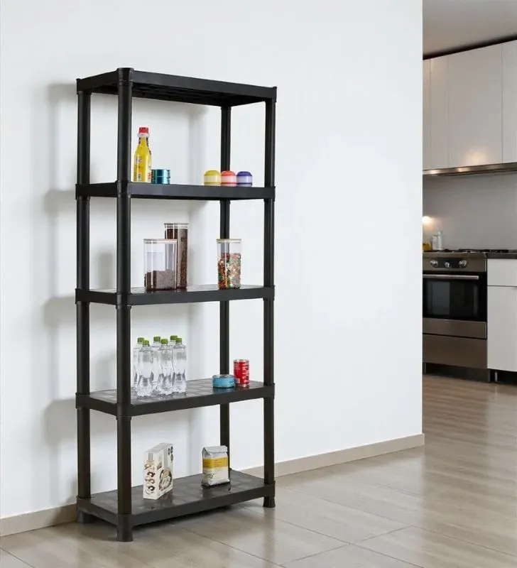 Rack Pesado 5 Niveles Italhome – Estante Negro Multiuso