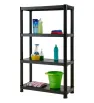 Rack de almacenaje pesado italhome 4 niveles negro
