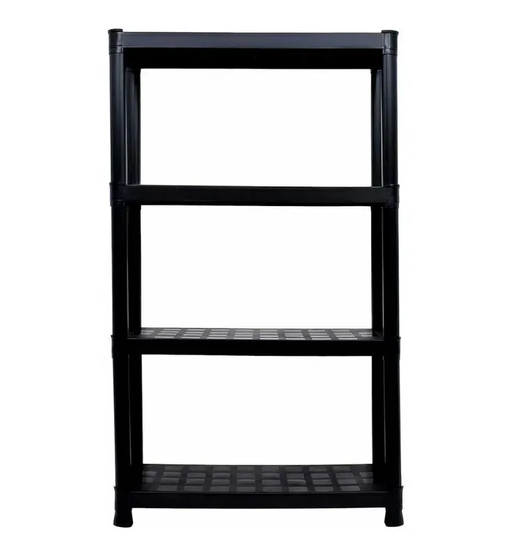 Rack de almacenaje pesado italhome 4 niveles negro