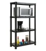 Rack de almacenaje pesado italhome 4 niveles negro