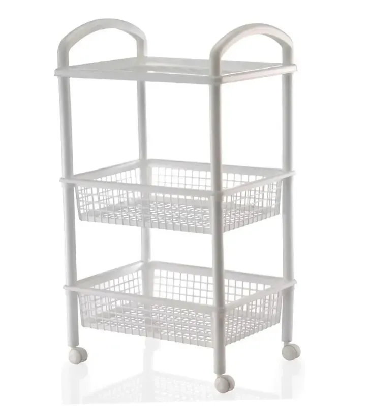 Carrito de almacenamiento Flap 3 Italhome – Carrito organizador de 3 niveles con ruedas