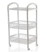 Carrito de almacenamiento Flap 3 Italhome – Carrito organizador de 3 niveles con ruedas