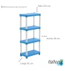 Rack Chico 4 Niveles Italhome – Organizador compacto en colores vivos