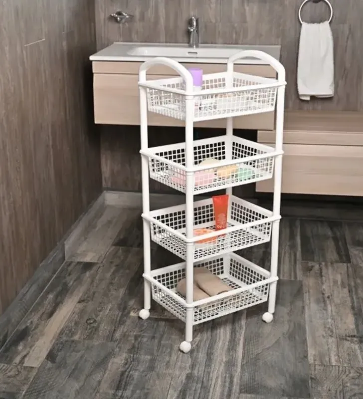 Carrito BLOB 4 con 4 cestas de Italhome – Organizador con ruedas