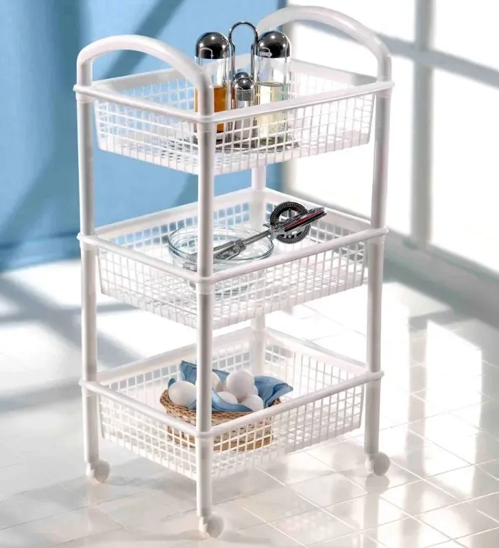 Carrito Blob 3 Italhome – 3 cestas con ruedas, organizador práctico