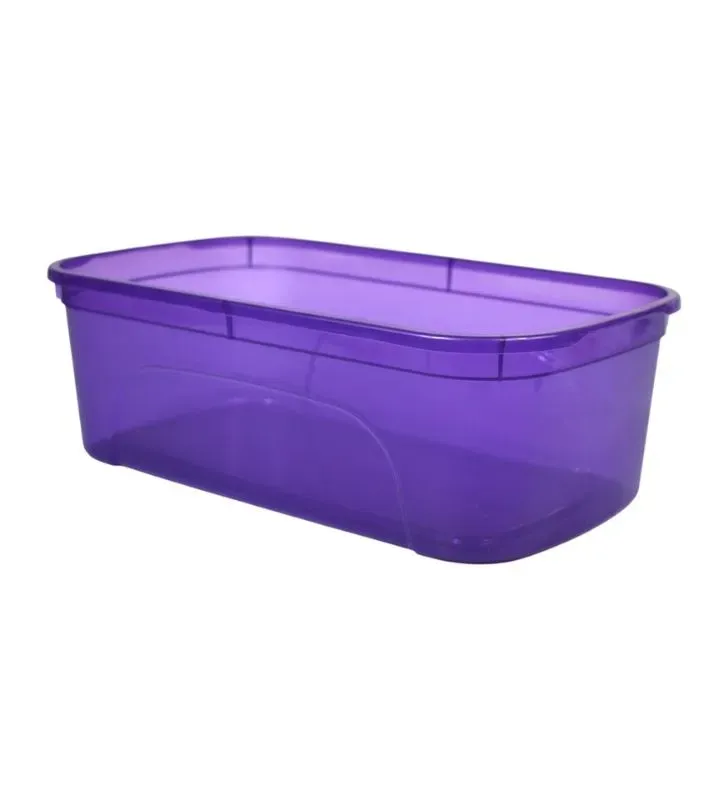 Caja Zapatera Italhome 8209 Morada con Tapa