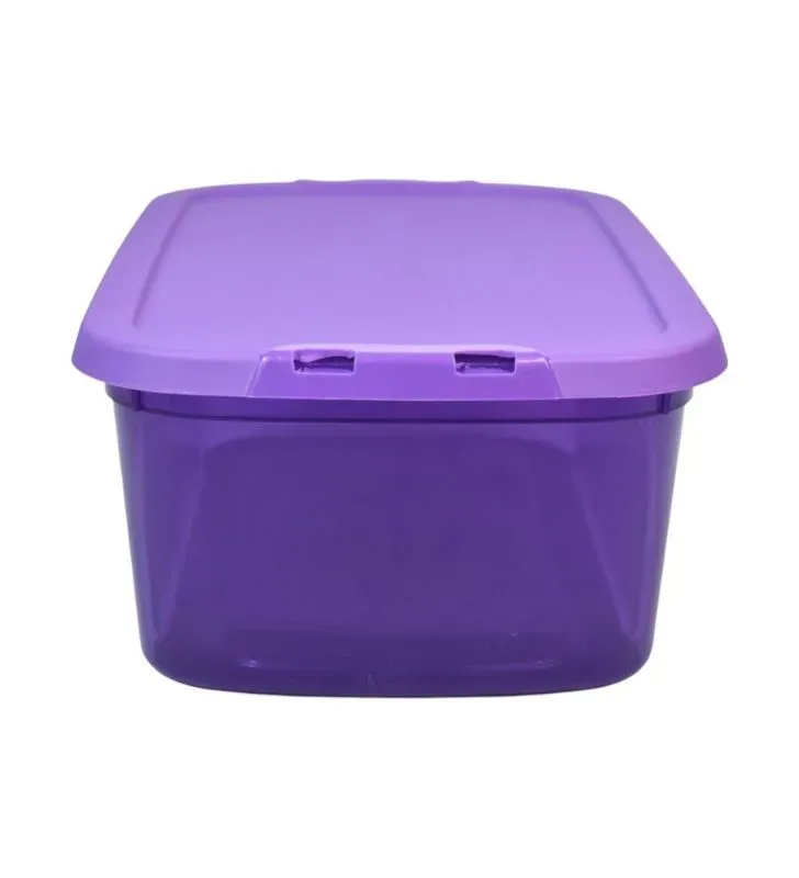Caja Zapatera Italhome 8209 Morada con Tapa