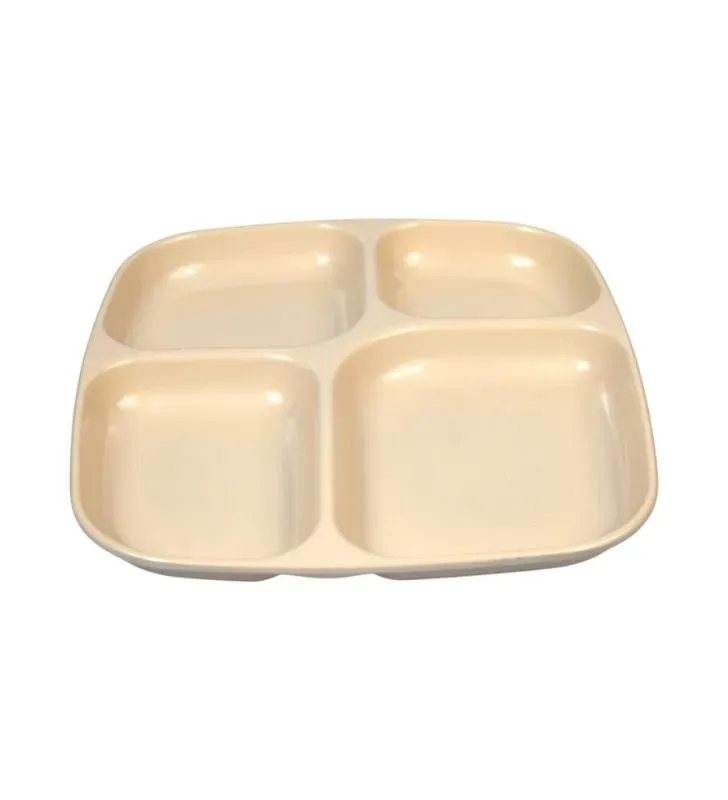Plato Cuadrado Tavola TAV9811 – 4 Divisiones Beige