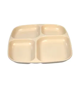 Plato Cuadrado Tavola TAV9811 – 4 Divisiones Beige