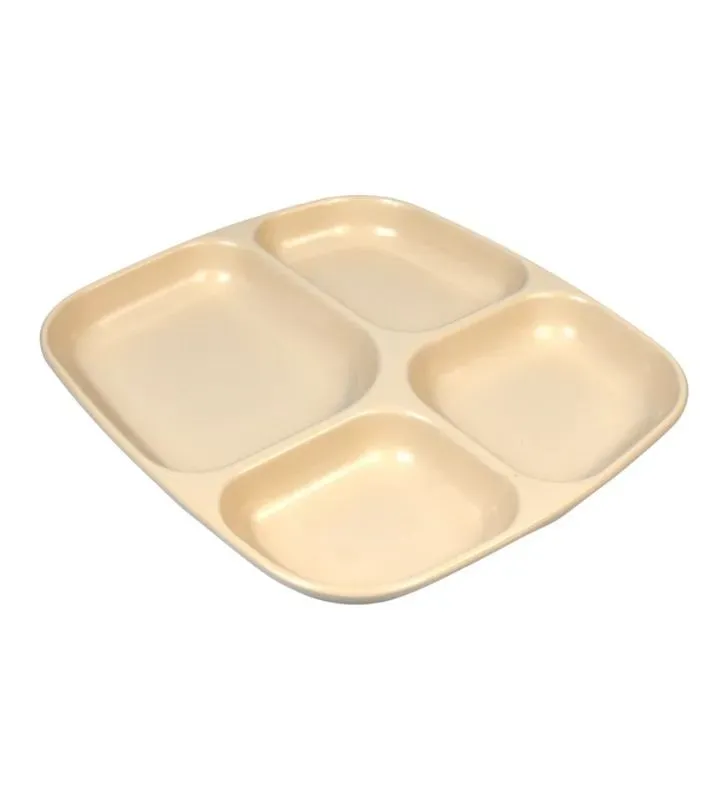 Plato Cuadrado Tavola TAV9811 – 4 Divisiones Beige