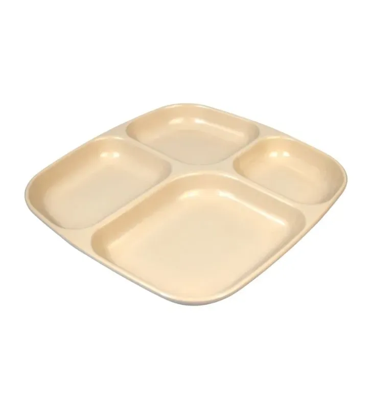 Plato Cuadrado Tavola TAV9811 – 4 Divisiones Beige