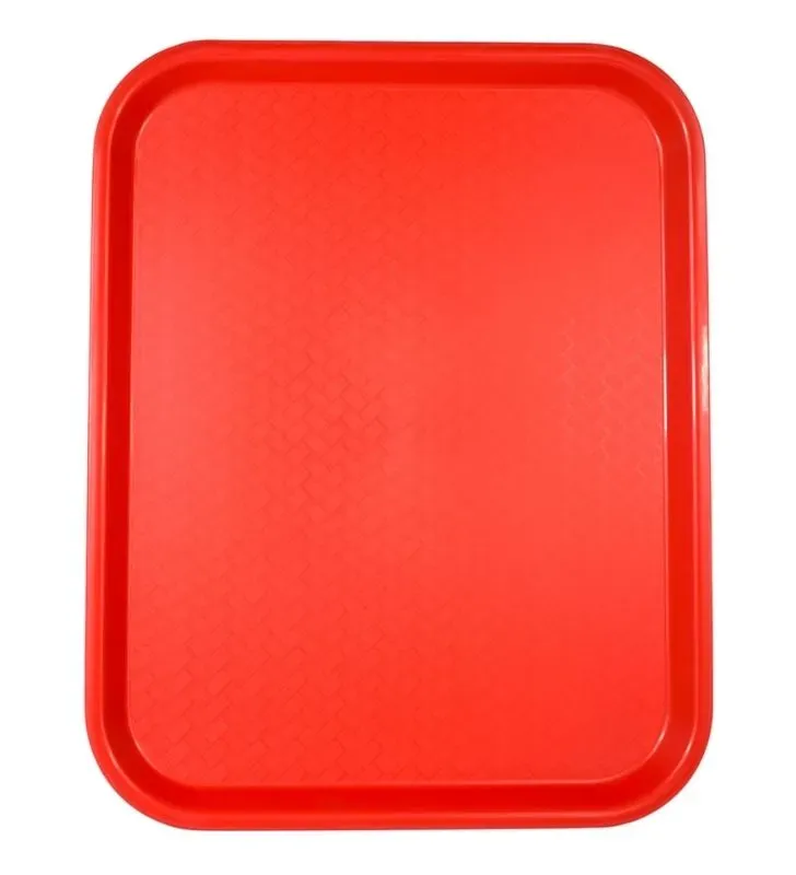 Charola Roja de Plástico 35 x 45 cm Tavola 79467 – Duradera y Apilable