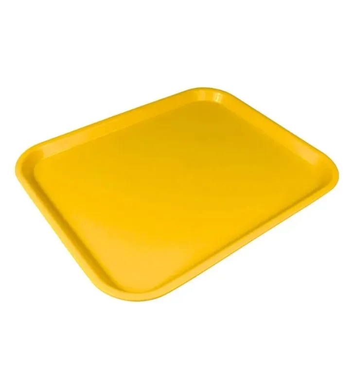 Charola Amarilla de Plástico 35 x 45 cm Tavola 79469 – Duradera y Apilable