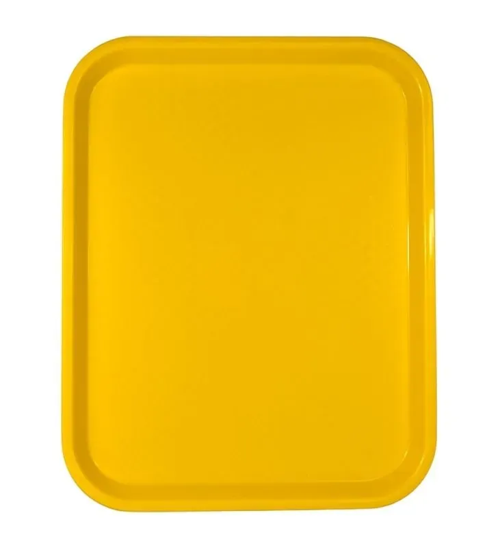 Charola Amarilla de Plástico 35 x 45 cm Tavola 79469 – Duradera y Apilable