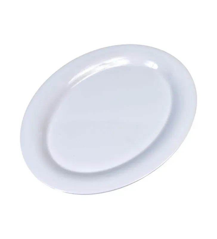 Plato Ovalado 12" Melamina Blanca Tavola 80750 – Resistente y Elegante