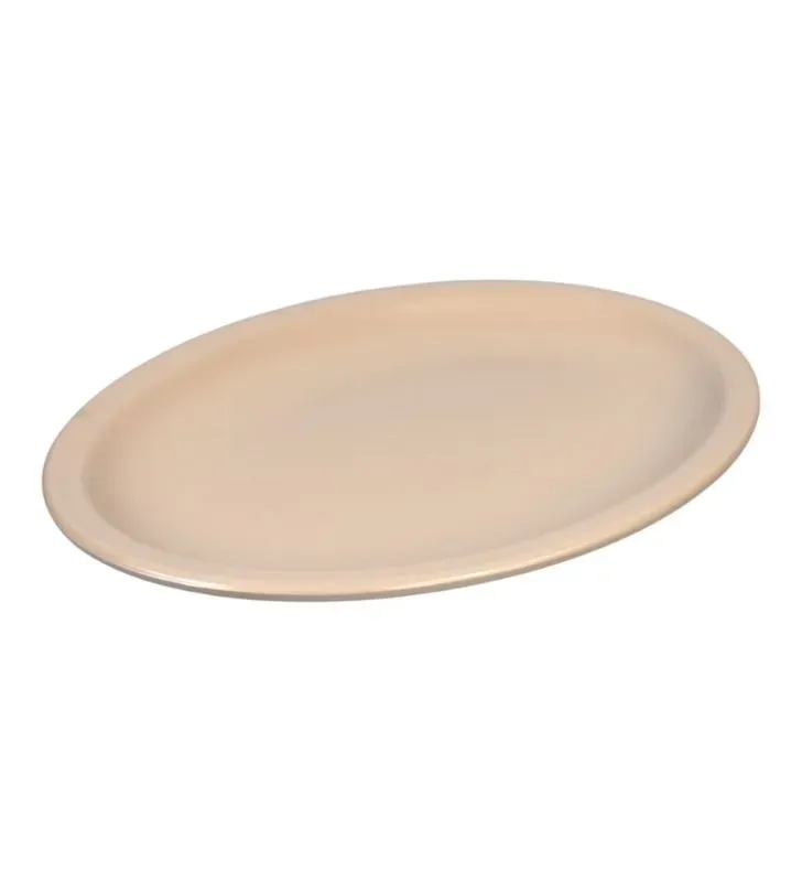 Plato Ovalado Tavola 11.5" Beige – Melamina 29×20 cm Modelo 80723