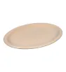 Plato Ovalado Tavola 11.5" Beige – Melamina 29×20 cm Modelo 80723