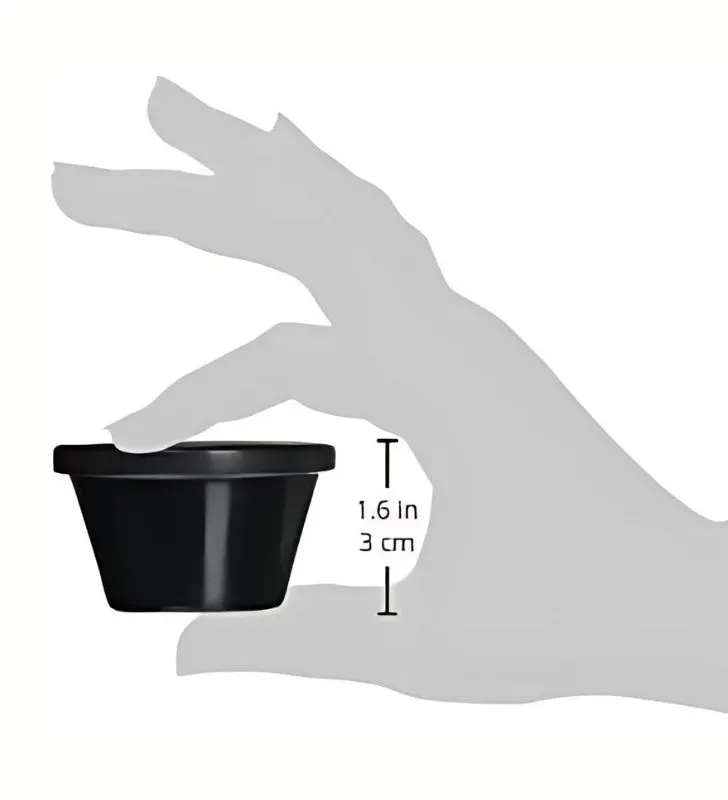 Ramekin Tavola 80811 – Melamina Negra 4 oz