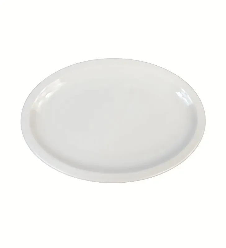 Plato ovalado Tavola 84424 – 11.5″ melamina blanca