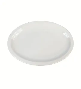 Plato ovalado Tavola 84424 – 11.5″ melamina blanca
