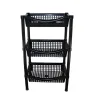 Frutero Rectangular Calado Negro – Plastymet | Organización eficiente en tu cocina