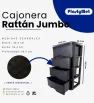 Cajonera Rattan Grande 3 Niveles – Plastymet | Organización eficiente y elegante