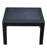 Coffee Table Rattan Negra PlastyMet – Mesa Baja Moderna