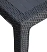 Coffee Table Rattan Negra PlastyMet – Mesa Baja Moderna