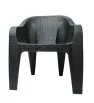 Sillón XL Rattan Negro PlastyMet – Confort y Estilo