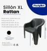 Sillón XL Rattan Negro PlastyMet – Confort y Estilo