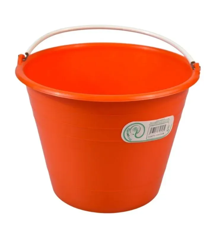 Cubeta Cónica No. 8 Plásticos Quetzal – Naranja, amarilla y verde
