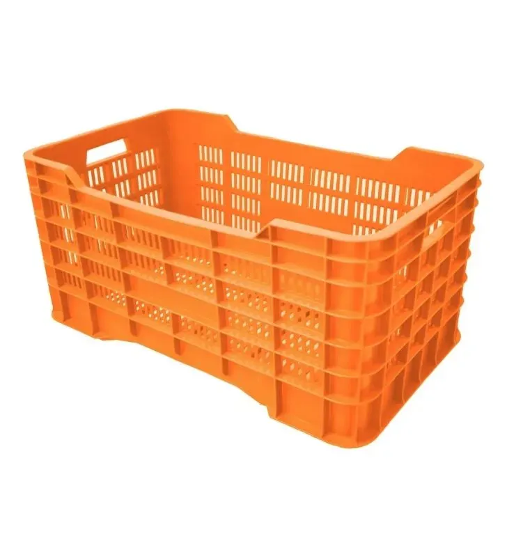 Caja Gigante Calada Naranja Europlast – Almacenamiento Resistente