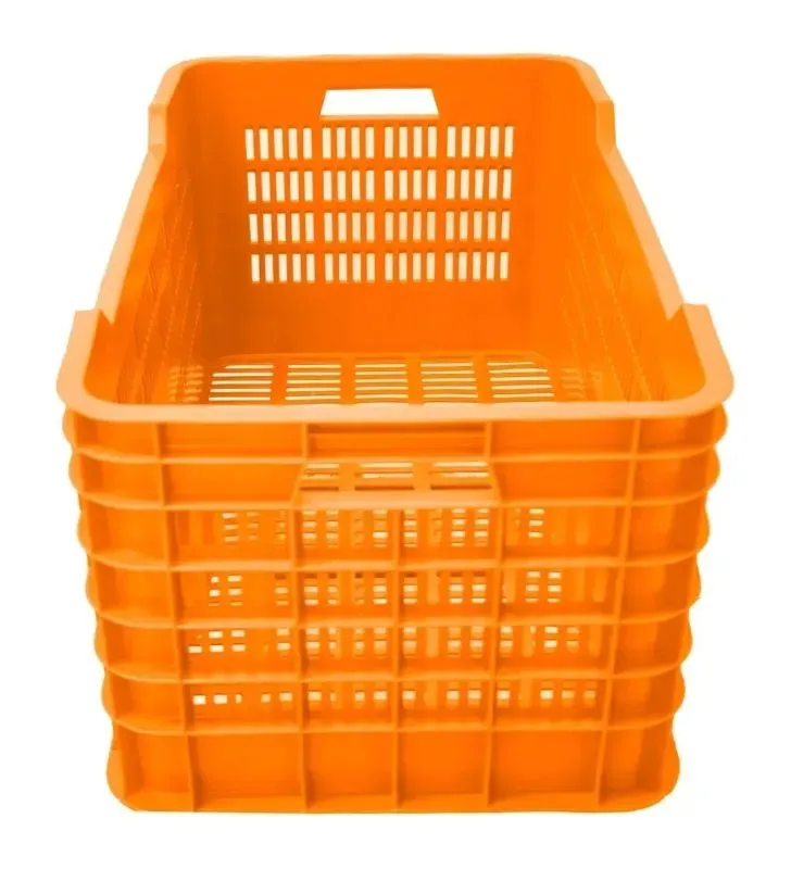 Caja Gigante Calada Naranja Europlast – Almacenamiento Resistente