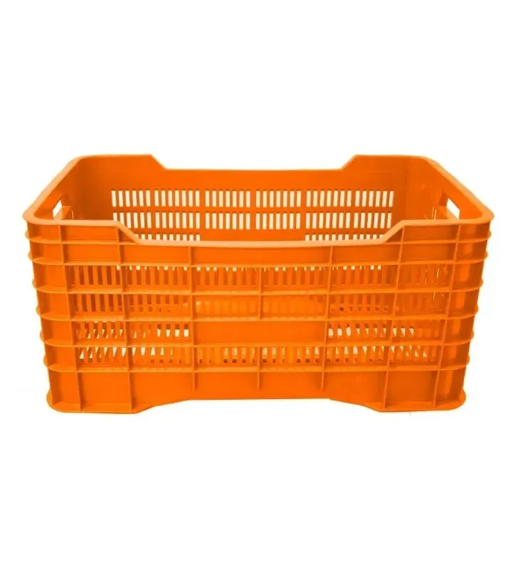 Caja Gigante Calada Naranja Europlast – Almacenamiento Resistente
