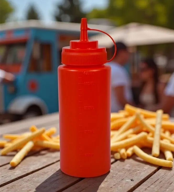 Botella Dispensadora 16 oz Plástico Rojo | Travessa