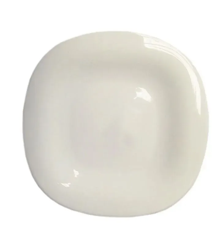 Plato Trinche Vidrio Opal 27×27 cm – Ánfora
